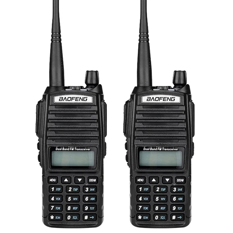 

2PCS Baofeng UV-82 Walkie Talkies Portable CB Radio VHF & UHF 136-174MHz & 400-520MHz Radio Station