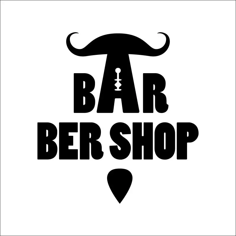 Hombre парикмахерской pegatina tiempo nombre Chop хлеб наклейка стрижка плакаты vinilo настенные