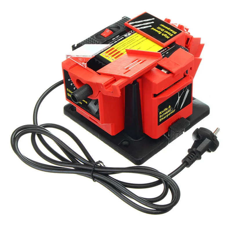 

220V Multipurpose Sharpener for Drill Bits Chisels Planer Blades Scissors Knives Electric Power Tool