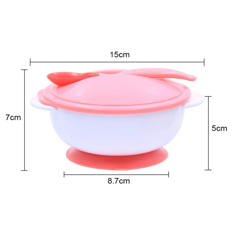 Baby Feeding Tableware Children Plate Sucker Bowl Toddler Baby Kids Child Feeding Lid Training Bowl with Spoon Learnning Dishes Baby Feeding Tableware Children Plate Sucker Bowl Toddler Baby Kids Child Feeding Lid Training Bowl with Spoon Learnning Dishes