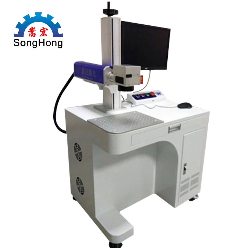 

Optical Fiber Laser Marking Machine Metal Nameplate Engraving Mini-automatic desktop 20W Laser Engraving Machine Coding Machine