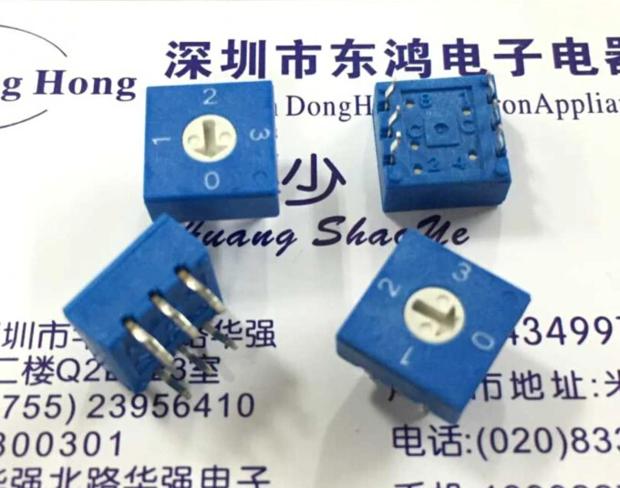 

1pcs 0-3 rotary dial switch, 4 shift PCB encoding switch, 3:3 foot position 8421C, rotary switch