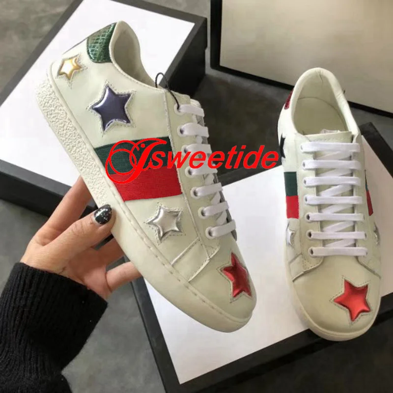 Brand Couple Sneakers White shoes Luxury Casual Ladies Sneaker Spring Summer Fashion Sneakers High Quality Outdoor Shoes - Цвет: A2