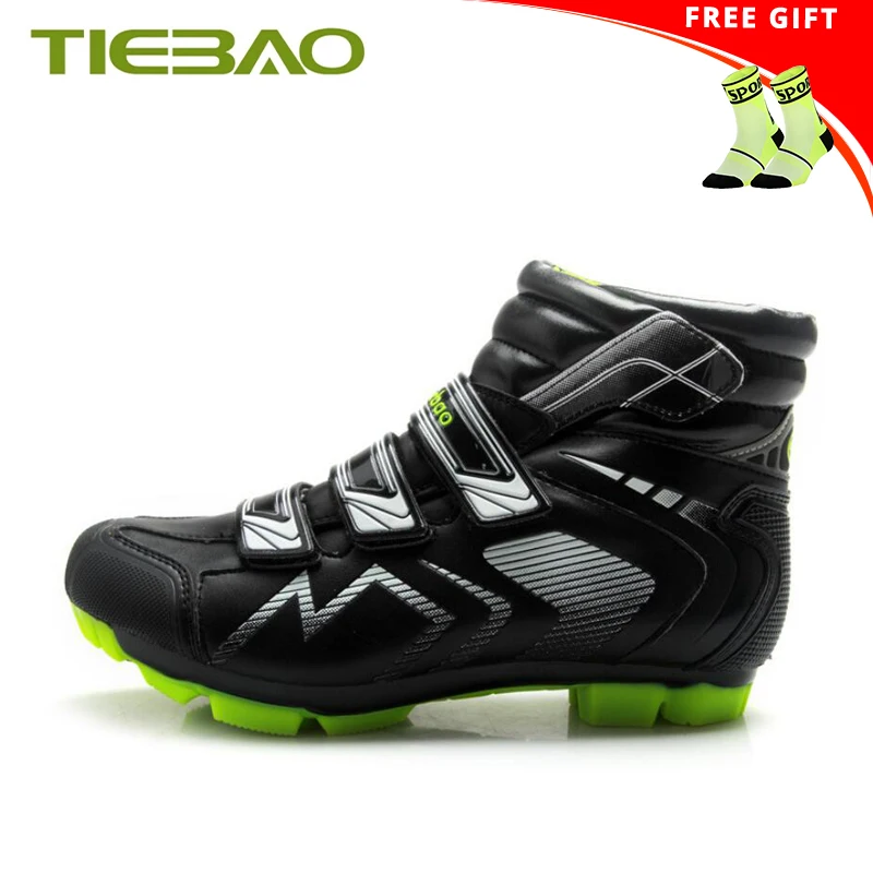 

Tiebao Winter Mountain Bike Shoes Zapatillas Ciclismo Mtb Self-Locking Men Botas Ciclismo Invierno Bicycle Riding Shoes