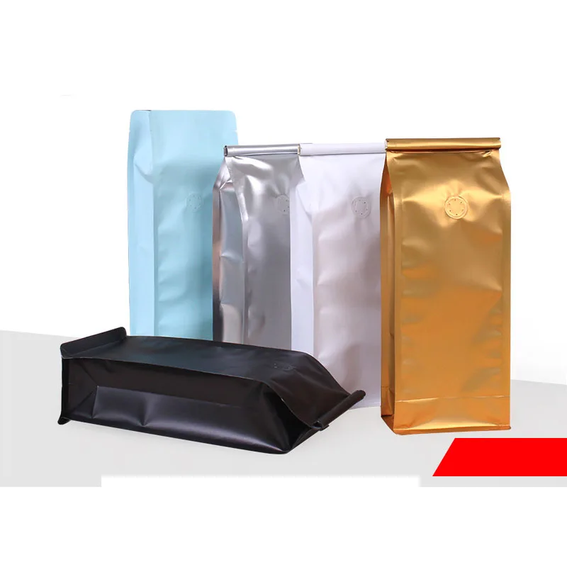 

20pcs 1 pound Stand up Coffee Bean Packaging Bags With Air Valve Aluminum Foil Self Sealing Pouch