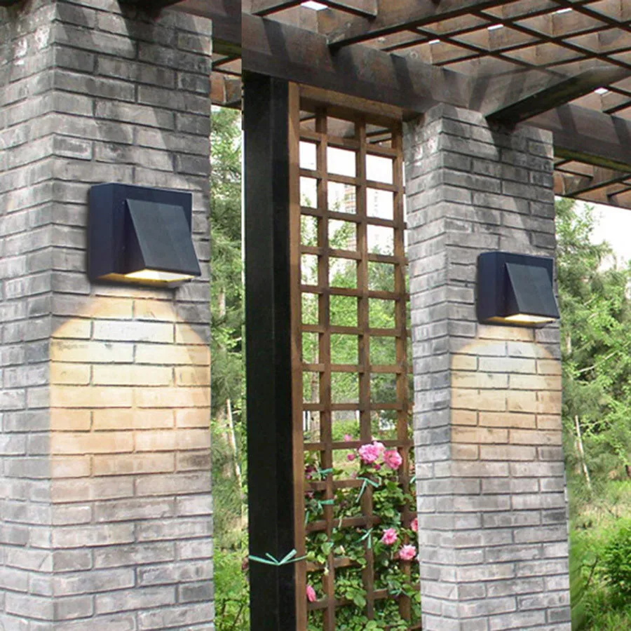 BEIAIDI 6 Вт наружная настенная лампа водонепроницаемые строительные наружные ворота балкон сад Asile Настенный бра свет коридор вилла крыльцо свет
