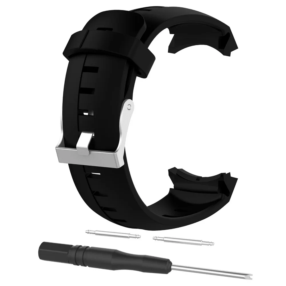 Замена силикона аксессуар часы ремешок Браслет для SUUNTO SPARTAN спортивная серия/Suunto вертикальный - Цвет ремешка: Black