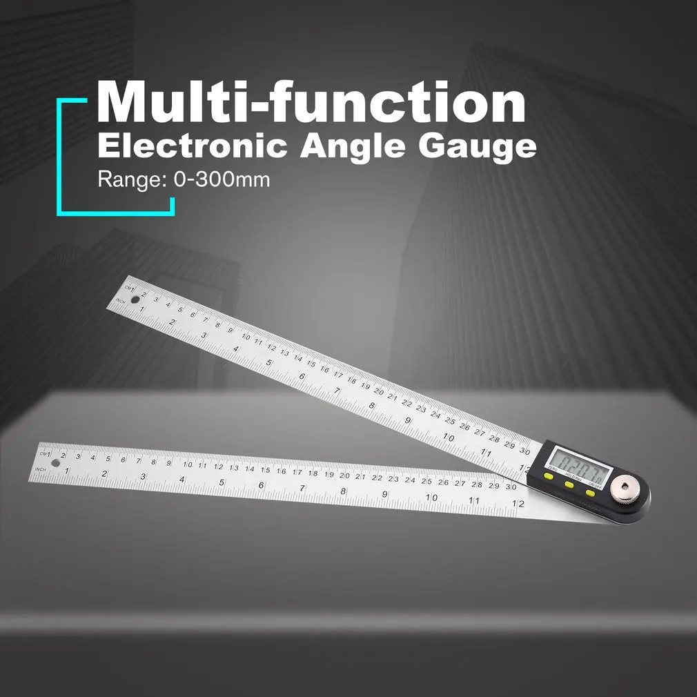 200 мм/300 мм Цифровой угломер и уровень гониометра измерительный инструмент электронный угломер из нержавеющей стали угловая линейка
