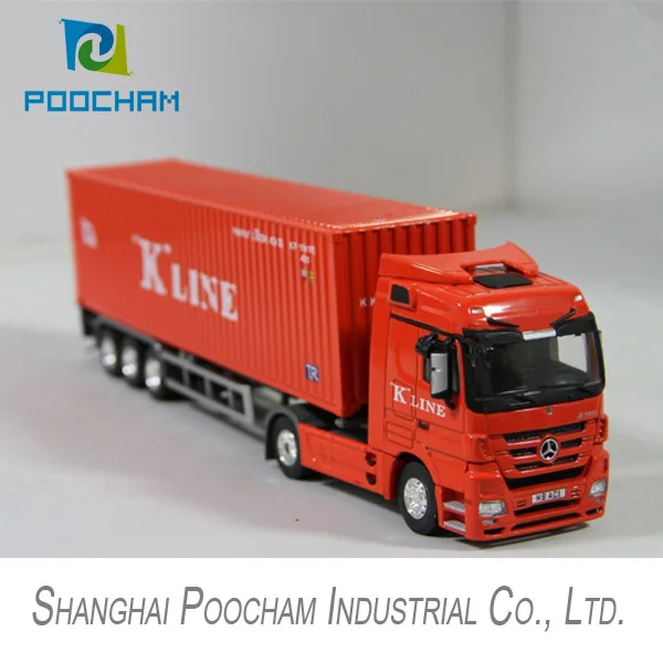 "K"LINE container truck toy, diecast delivery truck miniature, benz