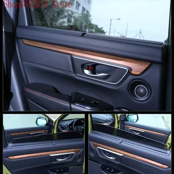 

4pcs set For Honda CRV CR-V 2017 2018 car body styling cover detector stainless steel Inner door panel upper trim strip