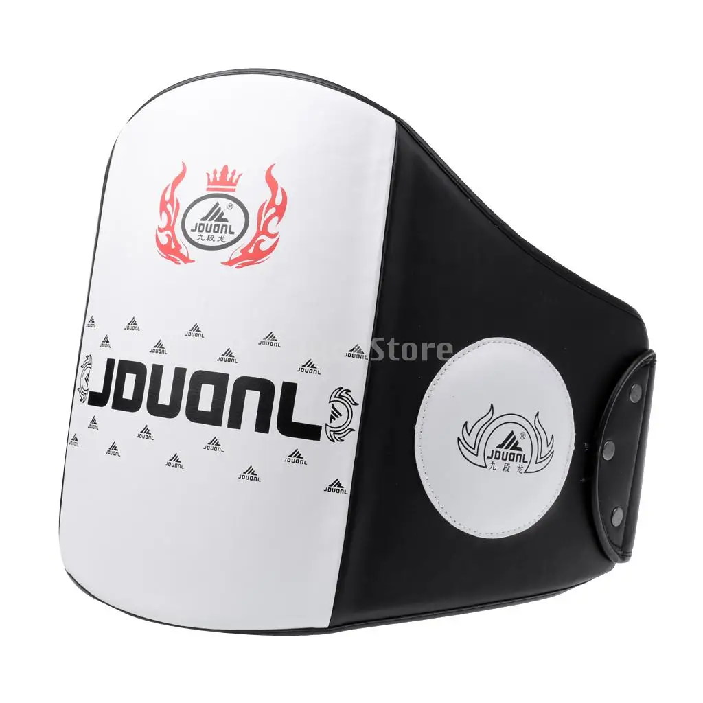 Boxing Muay Thai Training Waist Chest Guard MMA Protector Belt + Boxing Strike Focus Pad Punch Kicking Pad Arm Shield