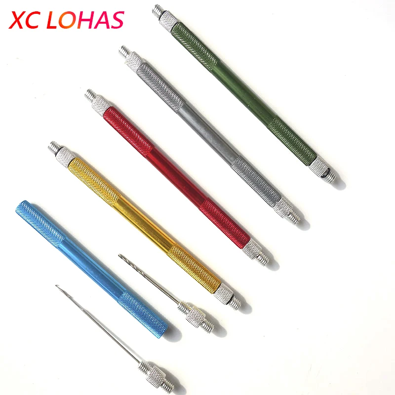 

3 in 1 Aluminium Boilie Needle with Drill Carp Fishing Rigging Bait Needle Kit Drill Hook Boilie Hair Rig Hook Baiting Tool