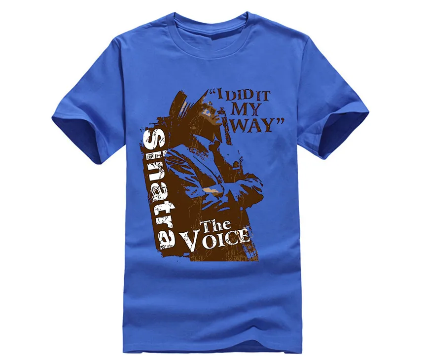 Мужская футболка нового дизайна Frank Sinatra My Way The Voice