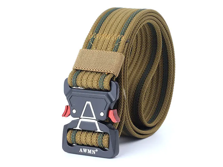 Army Military Tactical Belt New Outdoor 125cm Cobra Alloy Buckle Nylon Casual Combat Belt Men Women Training Belt AE103