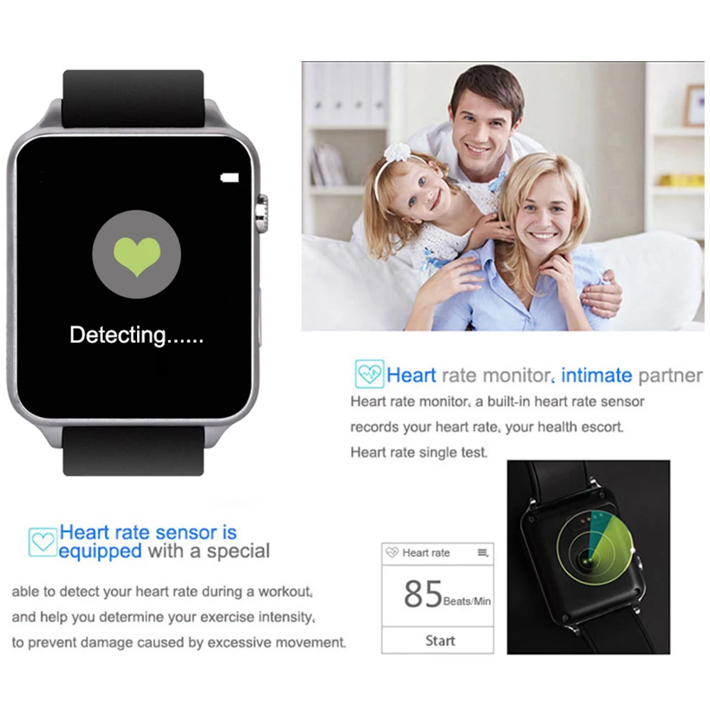 kaimorui Smart Watch GT88 Sleep Monitor Pedometer Smart Electronics Support Heart Rate Monitor for IOS Android Smart Watches