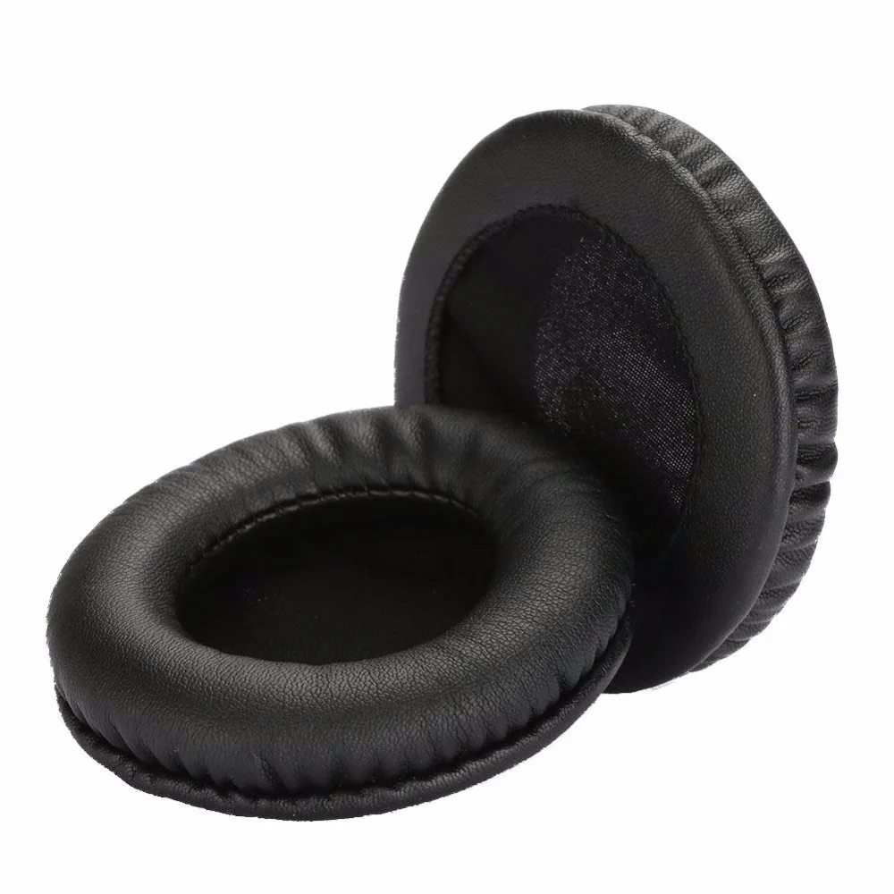 MVpower 2pcs 9cm Headphone Ear Pads Cap Black Ear Cushion Leather Cozy