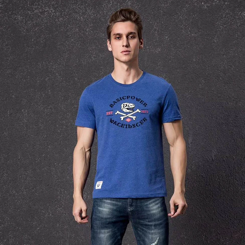 

Vomint 2019 Summer New Mens Combed Cotton T-shirts Short Sleeve Solid Color Graphic Stereoscopic Printing T-shirt for MaleBP1909