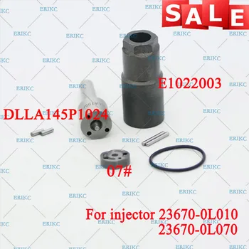 

ERIKC 23670-09060 Injector Overhaul Repair Kits Nozzle DLLA145P1024, Valve Plate, Pin, Sealing Ring For Toyota Hilux 095000-7760