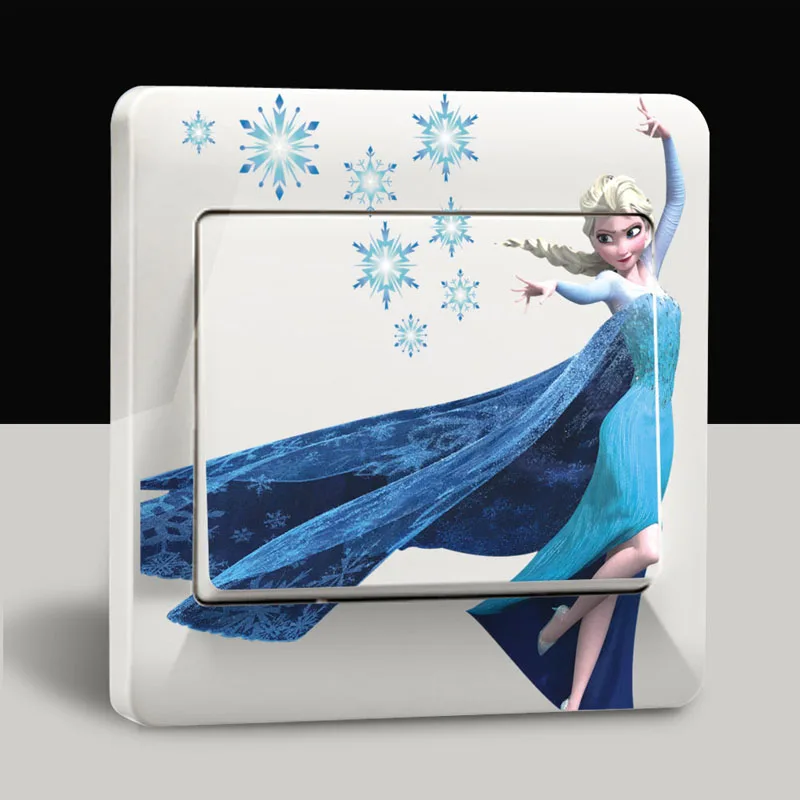 

Flower girl Home Decoration Accessories Light Switch Stickers Wall Stickers For Kids Rooms Border Tiles For Bathrooms