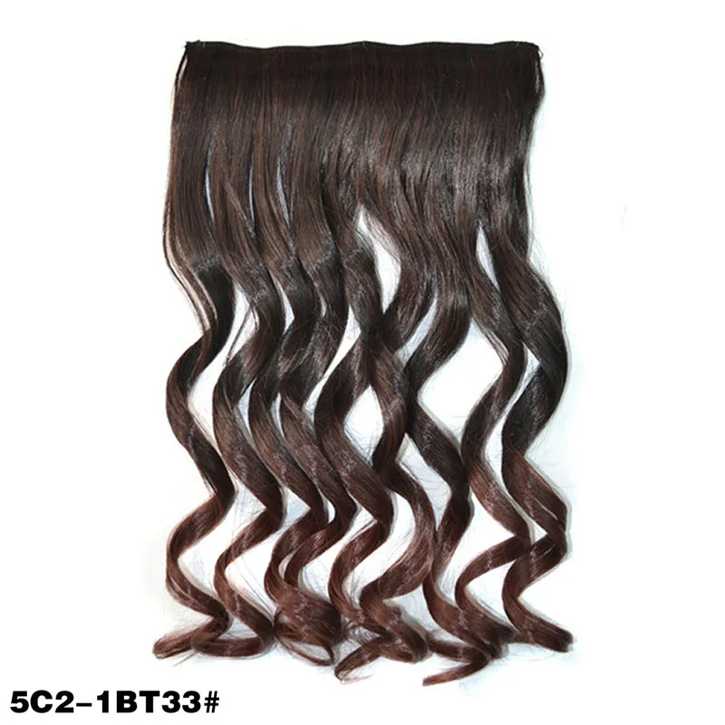 Jeedou волнистые волосы на клипсах в одной части для наращивания волос 5 клипсов 2" 60 см синтетические черные коричневые необработанные и грязные женские шиньоны