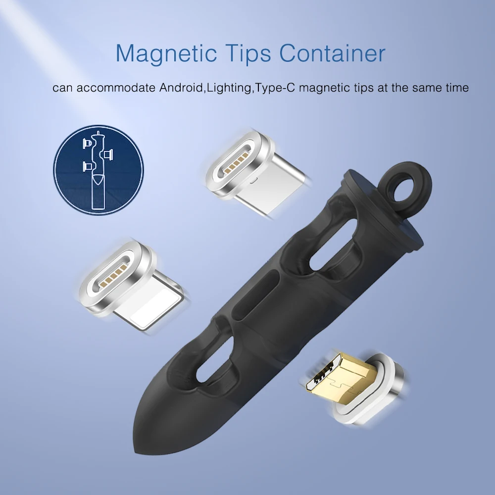 А. С Магнитный кабель штепсельная коробка Тип C Micro USB 8 pin Быстрая Зарядка адаптер