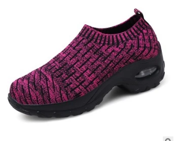 JIANBUDAN/дышащие легкие женские кроссовки; Новинка года; пляжная обувь с трикотажной сеткой; Повседневная Удобная обувь для фитнеса; Размеры 35-42 - Цвет: purple 937