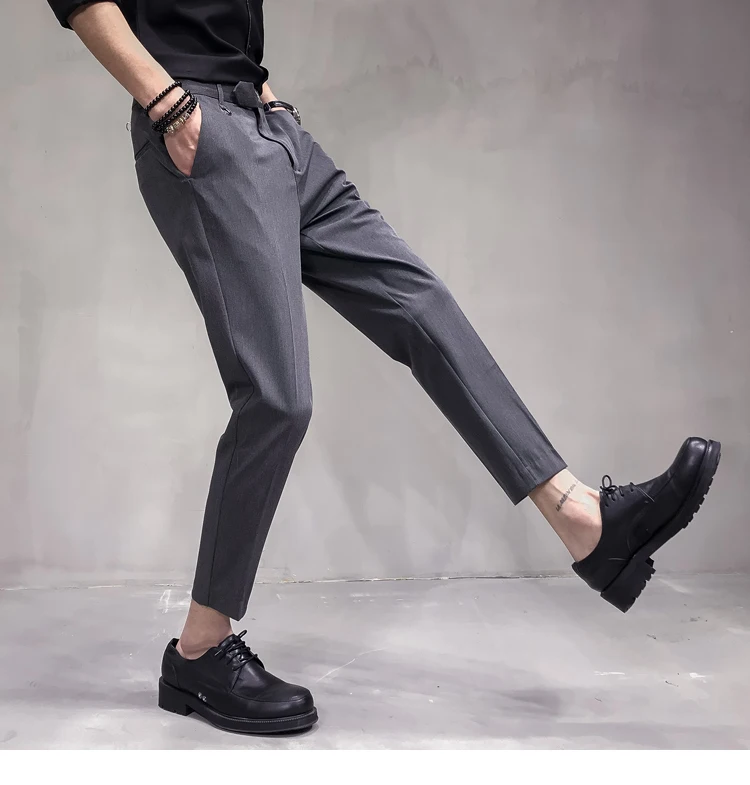 Terno Masculino мужские брюки формальные Erkek Pantalon Homme серые мужские платья костюм Деловые брюки, штаны мужские костюмы брюки Elegante