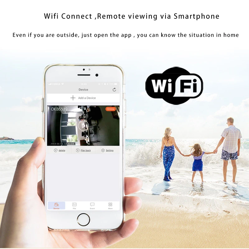 Мини камера с ночным видением микро Wifi IP 720P HD видео рекордер спорт на открытом
