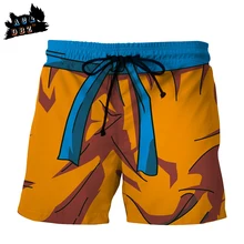 AC& DBZ2018 новые мужские пляжные брюки Сунь Укун Жемчуг дракона Супер 3D печать шорты мужские и женские модные повседневные шорты 5 точек