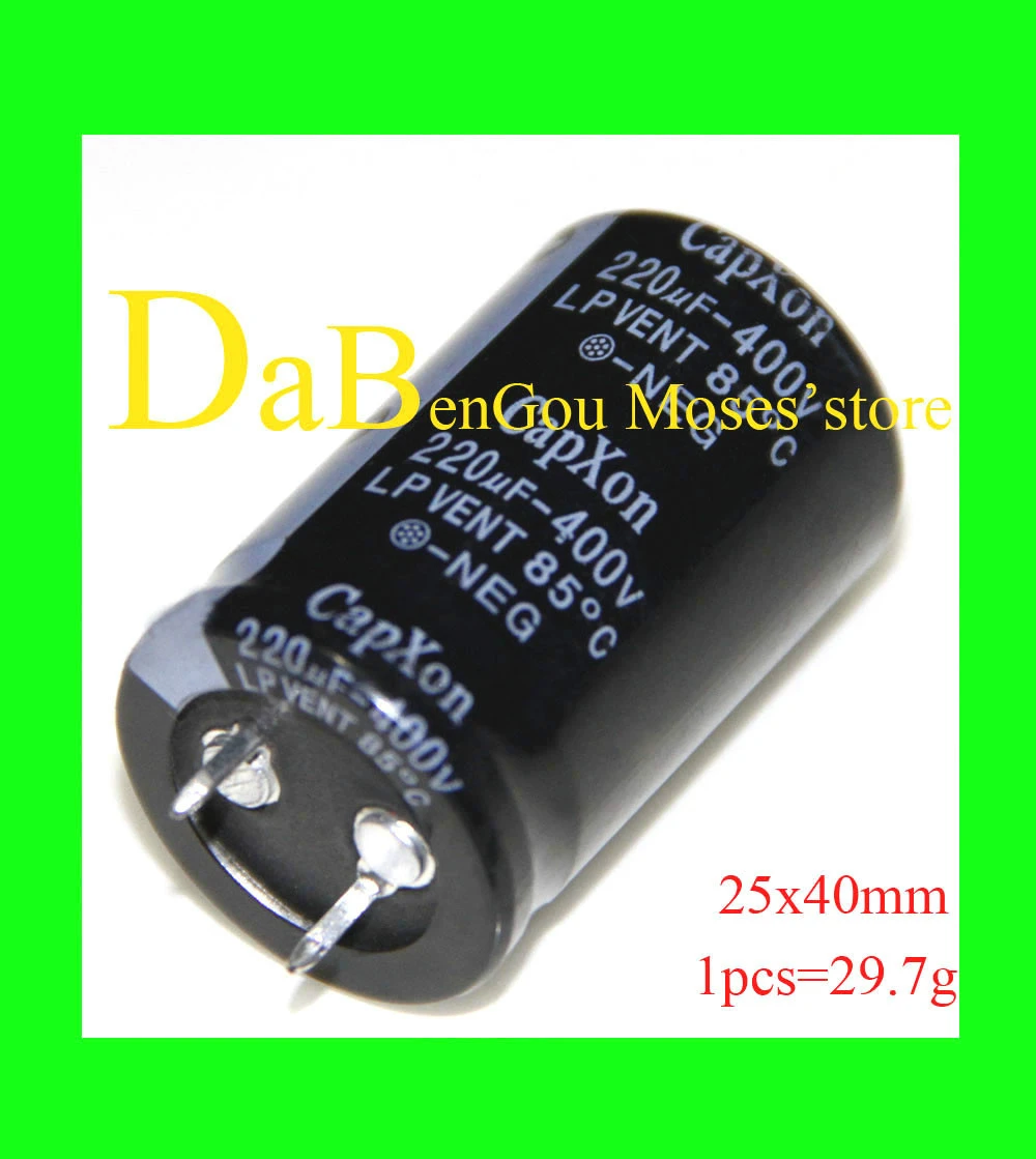 400v 220uf Original Capxon Electrolytic Capacitor Radial 25x40mm (10pcs ...