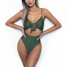 Купальник сексуальный купальник женский слитный купальник пуш-ап купальник женский завязанный купальник с глубоким вырезом монокини с высокой талией купальный костюм Женская пляжная одежда