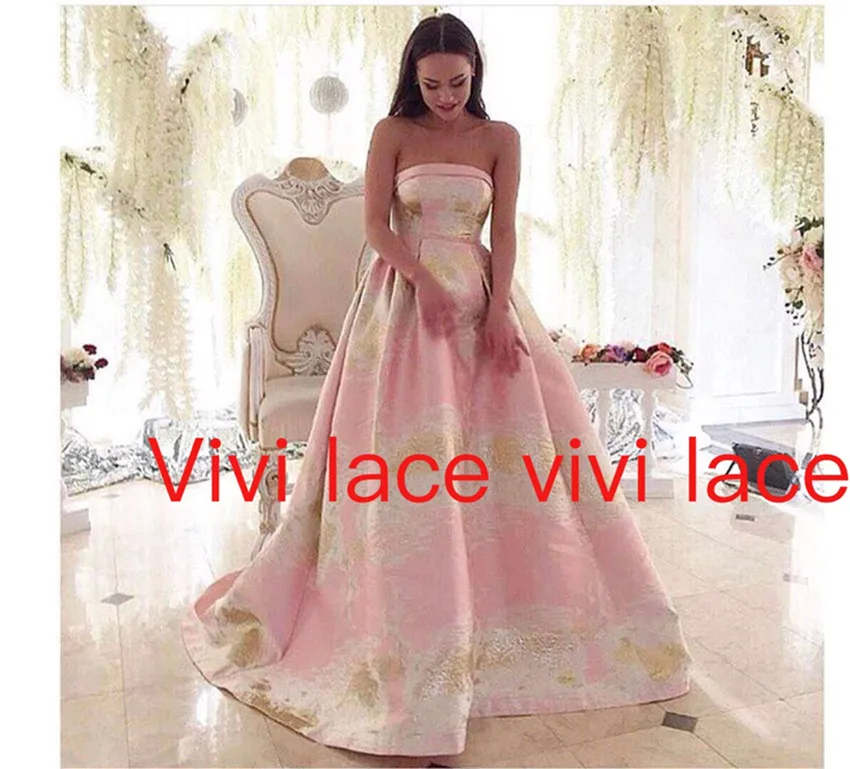 H001 5yards new model 2017 winter pink gold jacquard fabric for