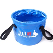 10L/20L Outdoor Camping Fishing Waterproof Folding Bucket Portable Water Storage for Travel Car Washing, Fishing Accessories
