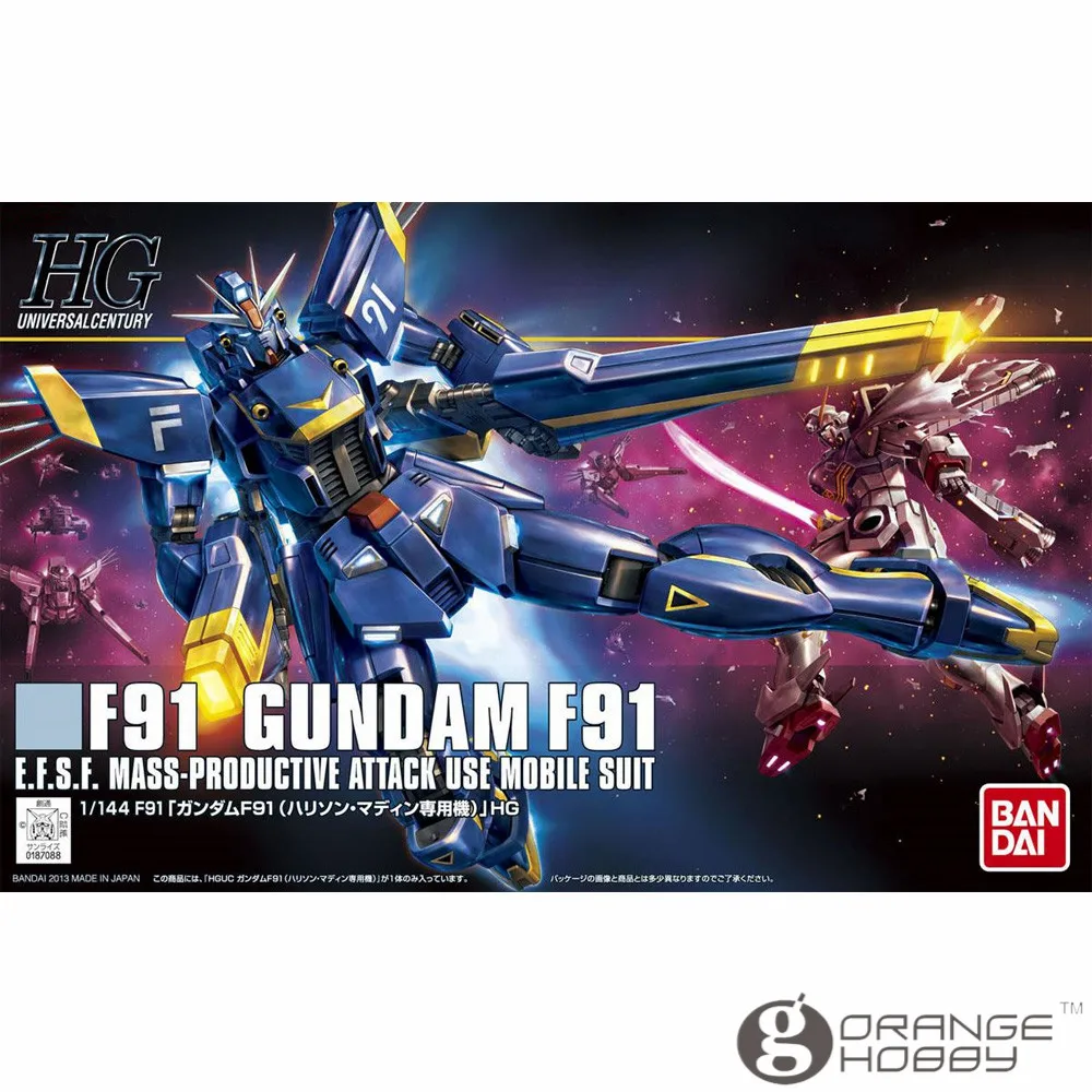 OHS Bandai HGUC 168 1/144 F91 Harrison's Gundam мобильный костюм Сборная модель комплекты | Игрушки