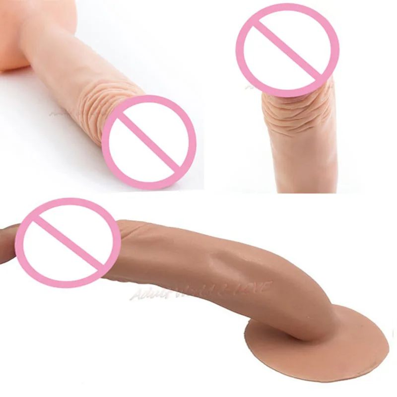 2017 High Quality Soft TPR Small font b Dildo b font Realistic Penis Sex Toys for