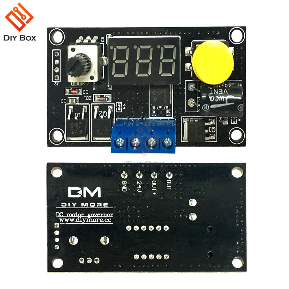 

Digital LED Display 16kHz PWM DC 6V-30V 8A 12V 24V Adjustable DC Motor Speed Controller Regulator Governor Switch High Quality