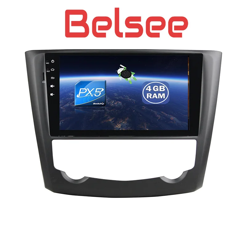 Belsee " Octa Core PX5 ОЗУ 4 Гб+ 32G Android 8,0 Авторадио автомобильный gps Навигация стерео радио Play для Renault каджары