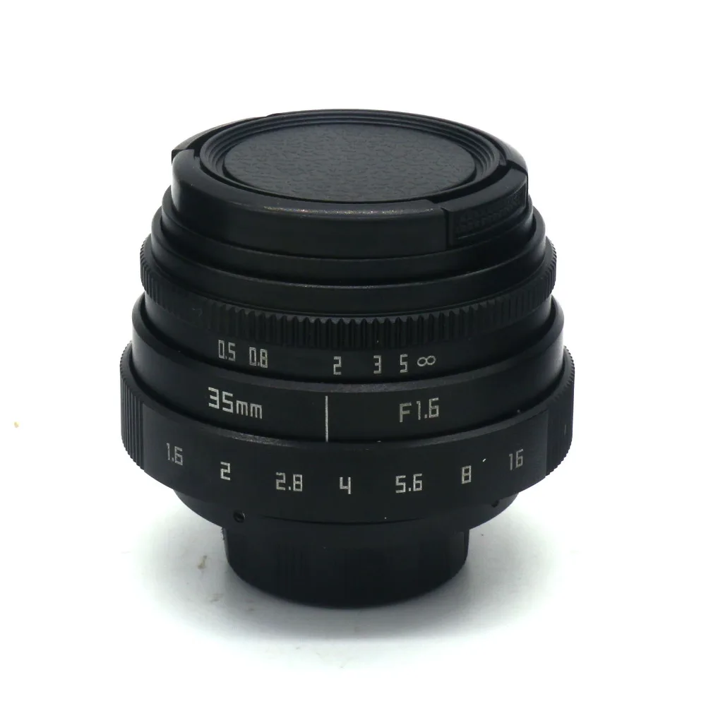 Новый для fujian 35 мм f1.6 C крепление объектив камеры видеонаблюдения II + сумка 37 УФ