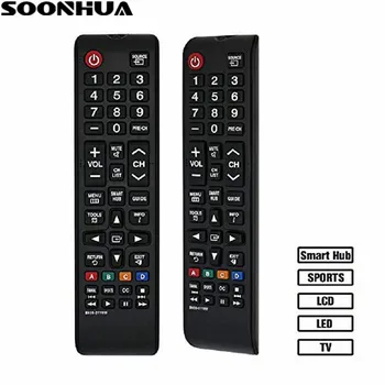

SOONHUA Universal Remote Control ABS Material Black Replacement TV Controllers For Samsung LCD LED HDTV TV AA5900481A AA5900482A