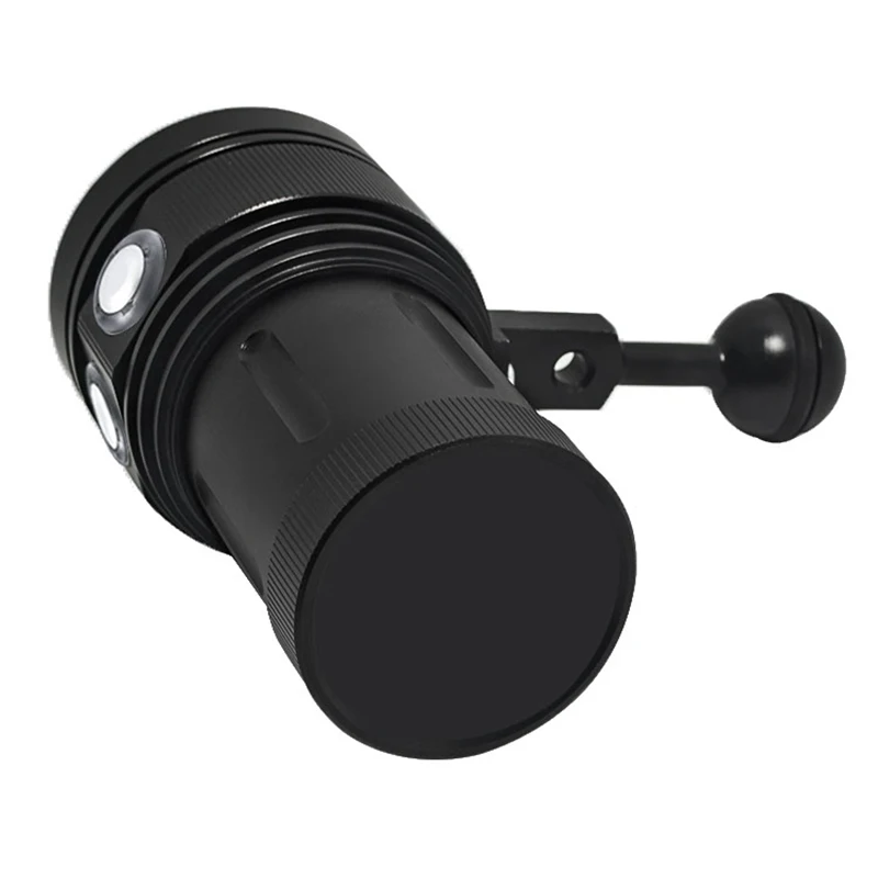 Lanterna de Mergulho l2 + 4 Poderosa r 4 Luz uv Led Tocha Subaquática Fotografia Vídeo Mergulho Lanterna Lâmpada Linterna 30000lm 10 * Xml 18 xml l2 + 4 * r 4