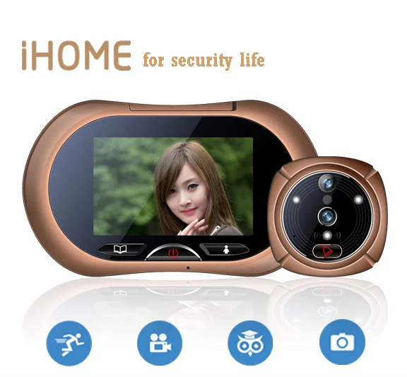 Домофон iHome с датчиком движения 3 7 дюйма видеодомофон защитой от сигнализация