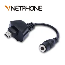 3.5mm Jack To Mini Usb Adapter for VNETPHONE V5 Motorcycle Helmet Intercom