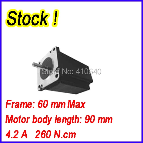 

In Stock! Free shipping step motor 24HS1404 4.2 A 260 N.cm with 4 lead wires and step angle 1.8 degree