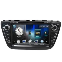 Free Shipping 8″ Car DVD Player GPS Navigation for Suzuki SX4 S-Cross 2014 with TV Bluetooth Radio RDS Steering wheel control
