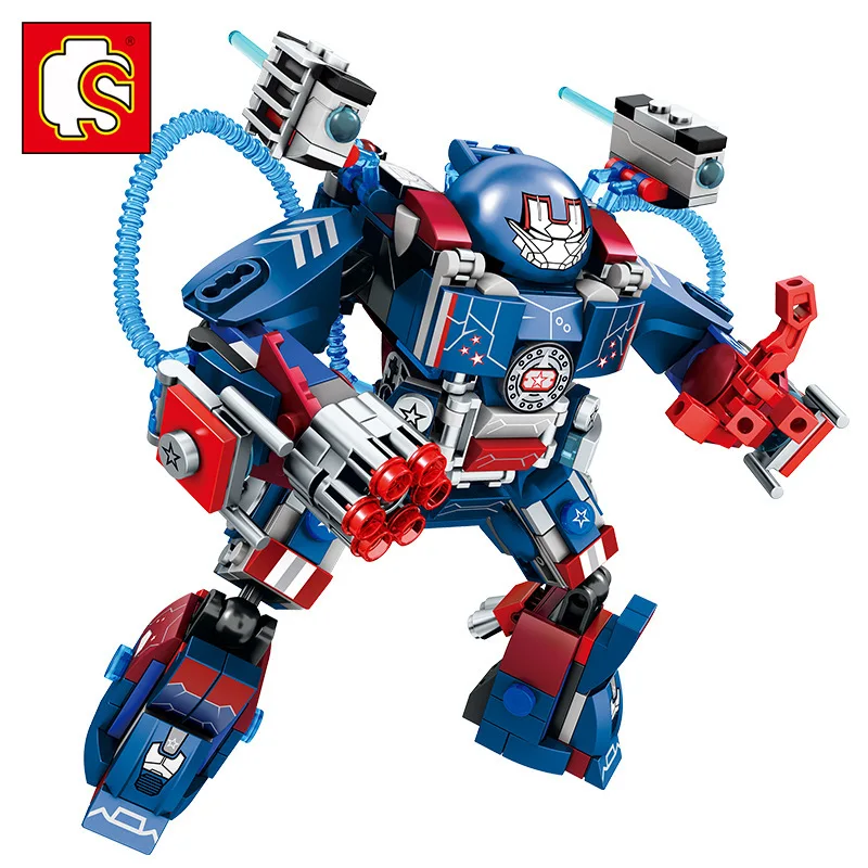

Super Hero Hulkbuster MK2 armor Iron Man Avengers Building Blocks Bricks 60000 Model toy Christmas Gifts For Kids