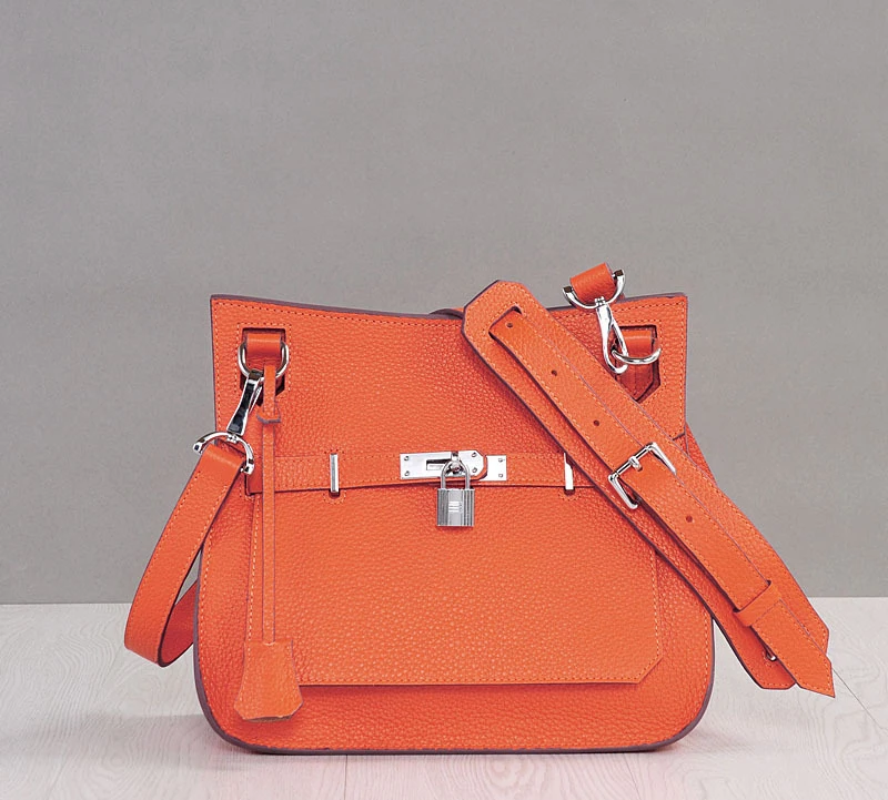 New fashion lady litchi bucket leather bags handbags women famous brands designer handbags cross body messenger