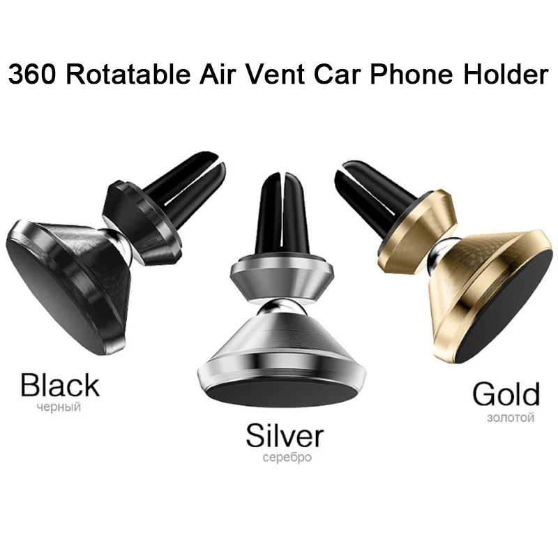 

360 Rotable Bracket Stand Magnet Holder for Mobile Phone on Car Air Vent Mount Support Car Phone Holder