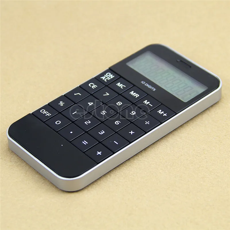 NoEnName_Null высококачественный калькулятор черный карманный калькулятор для офиса Рабочий школьный калькулятор четко lcd