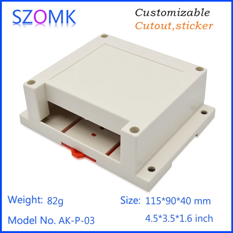 szomk electronics plastic enclosure for pcb junction box din rail enclosure control box szomk outlet boxes instrument enclosure box project box plastic housing  (12)