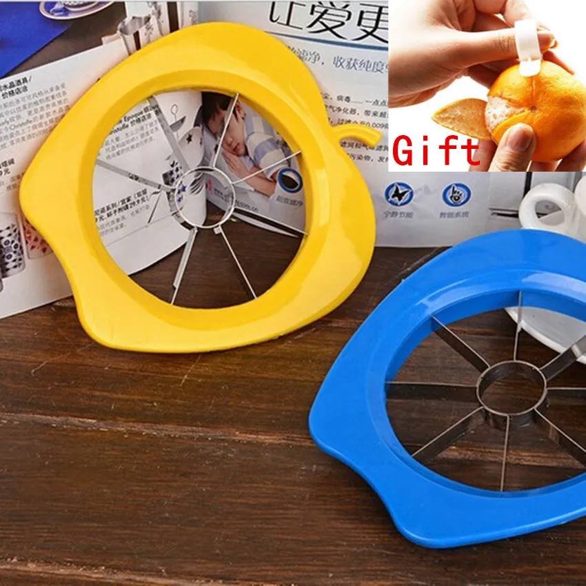 Household tool cut fruit Multi-function stainless steel shredders slicers Cut the apple device +Gift Orange Zesters Device samll